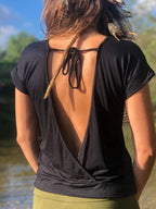 Boho Backless Halter Top, Festival Style