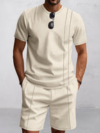 Athleisure Loose Fit waffle 2-Piece Set