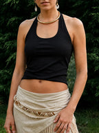 Halter U-Neck Slim-Fit Cami Top