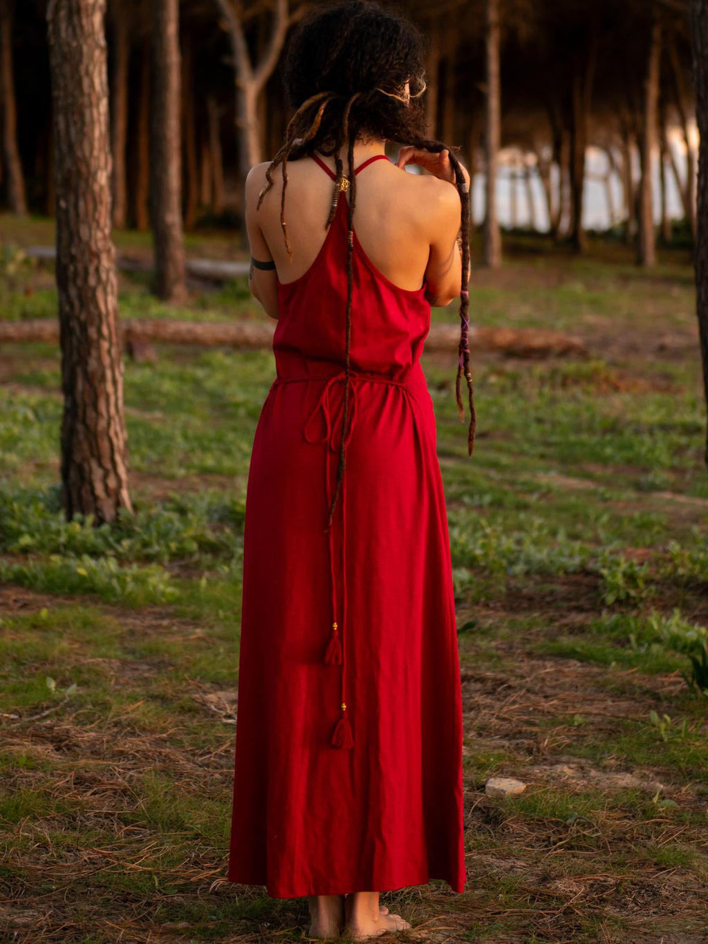 Boho Maxi Dress: Elven Fairycore Festival Clothing