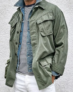 Vintage Olive Green Rip©\Stop Cotton M©\65 Military Field Jacket