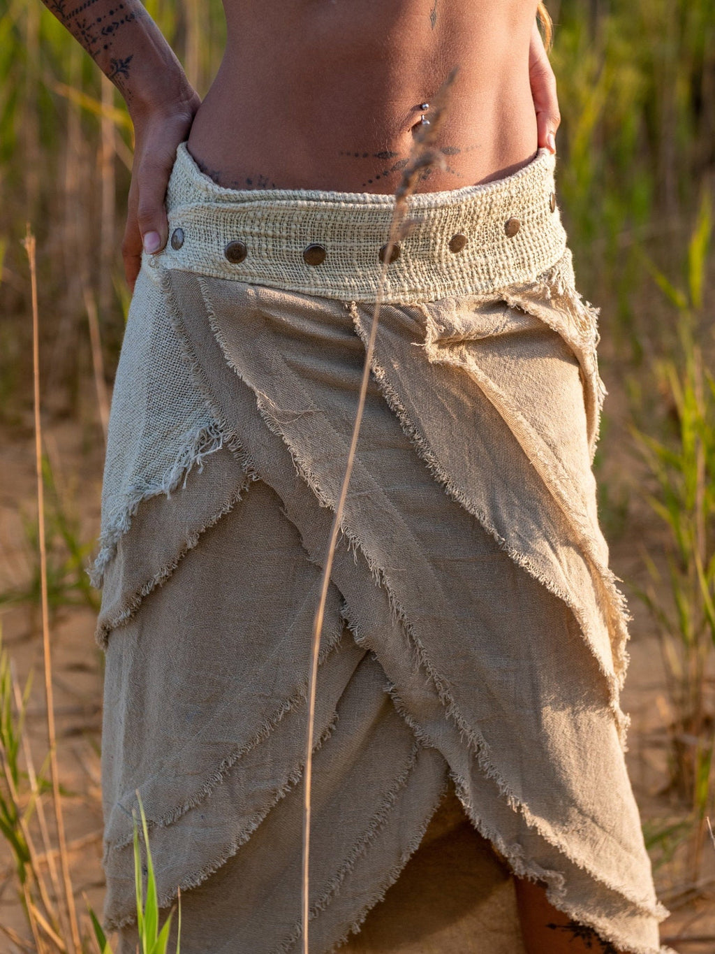 Cotton Wrap Skirt ¨C Bohemian Festival Clothing