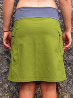 Cargo Style Contrast Waistband A-Line Skirt