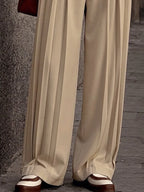 Smart Casual Multi-Pleated Suit Pants