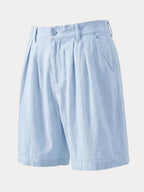 Men's High-Rise Pleated Chino Shorts