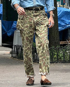 Vintage Camo High©\Rise Straight Leg Cargo Trousers