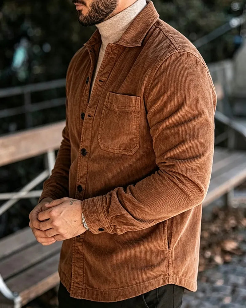 Vintage Caramel©\Brown Corduroy Shirt