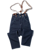 Vintage Striped  Straight Leg Pants(No shoulder straps)