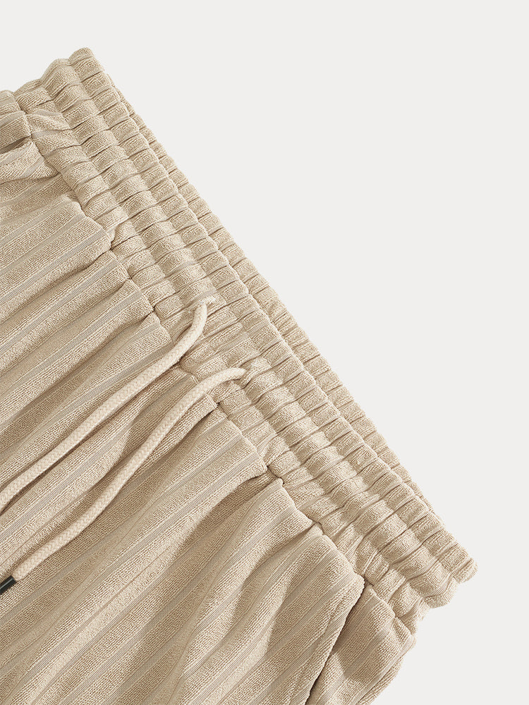 Breathable Vertical Stripe Matching Set
