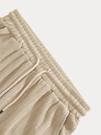 Breathable Vertical Stripe Matching Set
