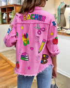 School Supplies Sequined Jacket