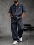 Effortless Stylish 100% Cotton Shirt Pants Set