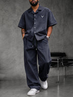 Effortless Stylish 100% Cotton Shirt Pants Set