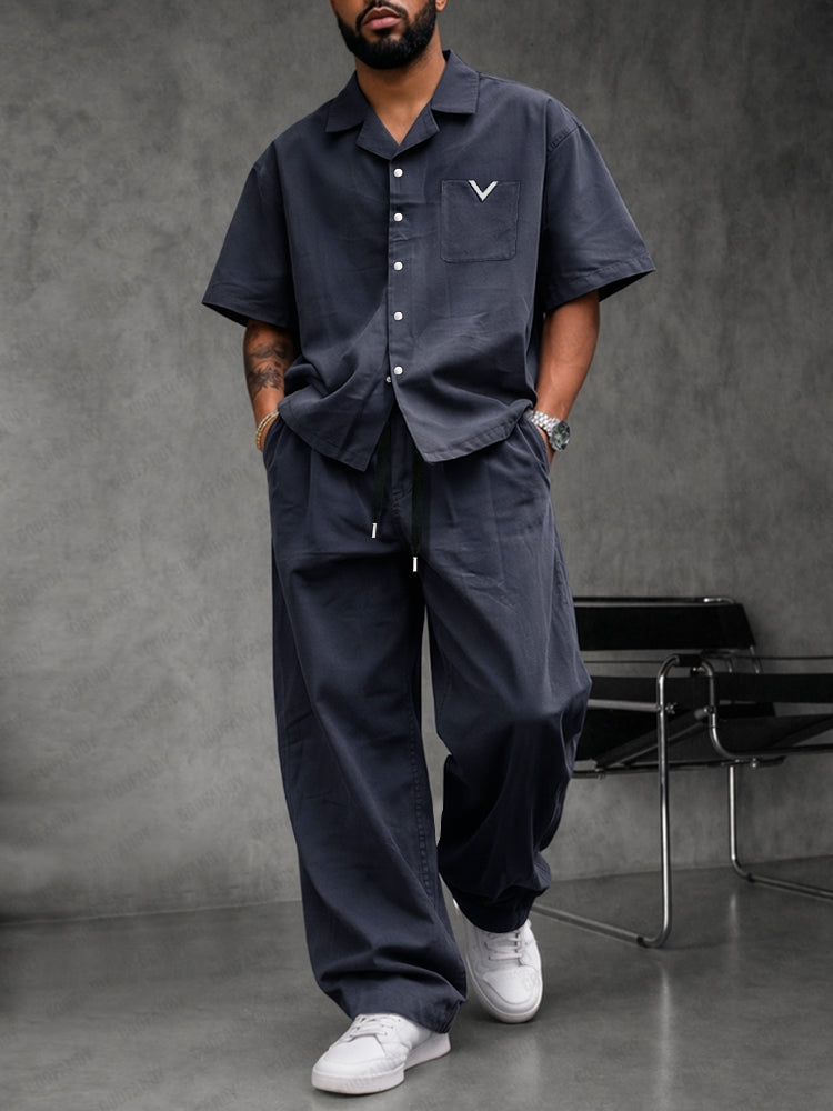 Effortless Stylish 100% Cotton Shirt Pants Set