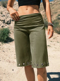 Women's Summer Casual Vintage Metallic Sequin Low Waist Mini Shorts