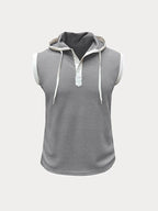 Soft Waffle Hooded Tank Top