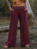 Vintage Tie-Dye Wide Leg Casual Pants