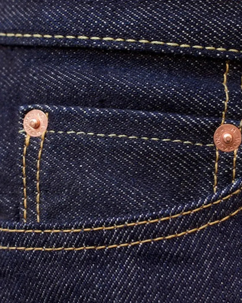 Retro Classic Raw Wash Straight Leg Jeans