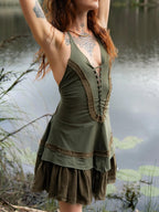 Fairy Dress, Pixie Dress, Elf Dress, Steampunk Dress, Festival Clothing