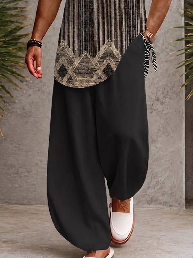 Fashion Comfort Printed Loose Fit Matching Set