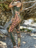 Handmade Boho Bustier Top ¨C Stretch Bamboo Lycra Fringe Top for Festivals, Yoga & Summer Wear