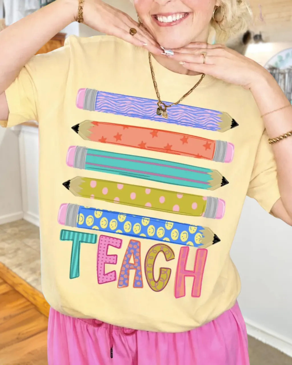 Teach Fun Pencil Tee