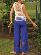 Tattered Tank Top - Shredded Sexy Open Back - Cut Out Top
