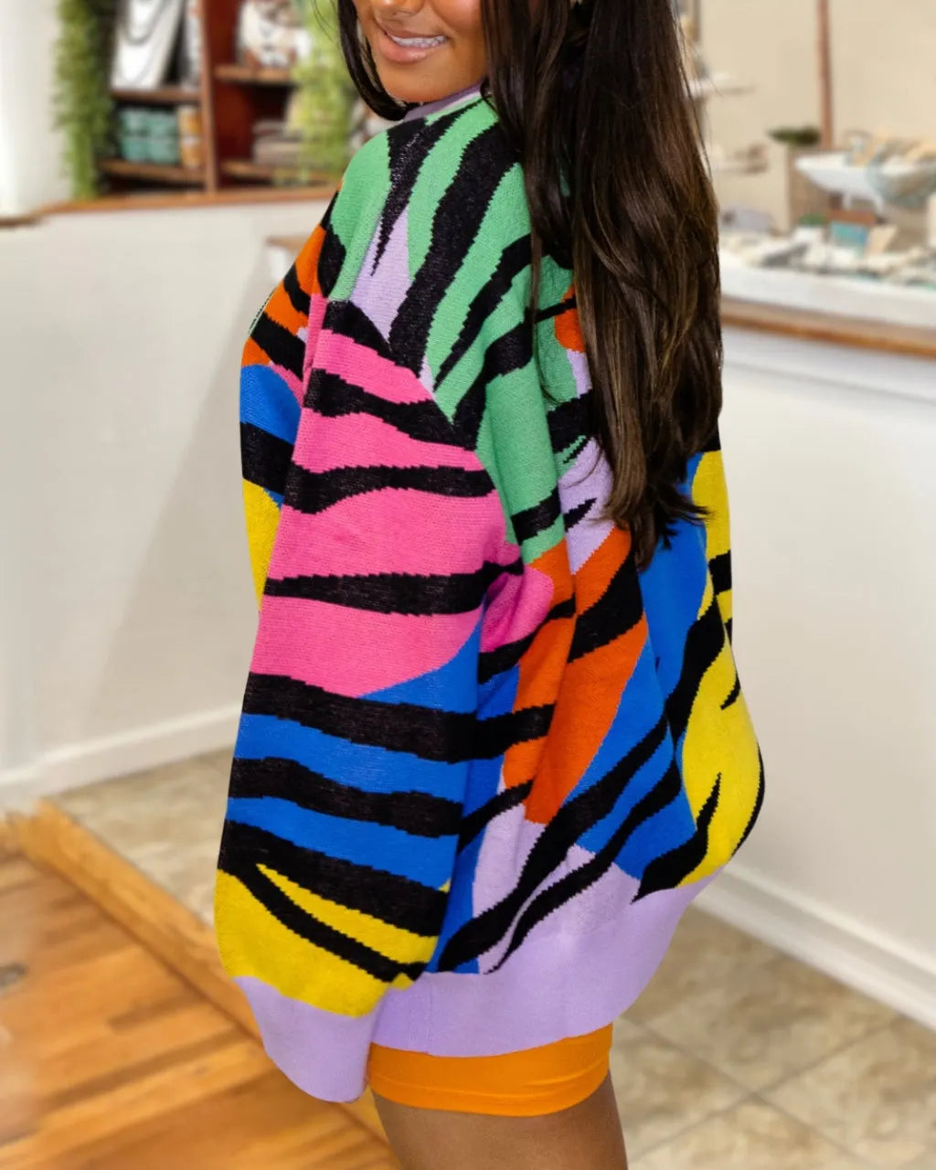 Tiger Sequin Rainbow Sweatshirt
