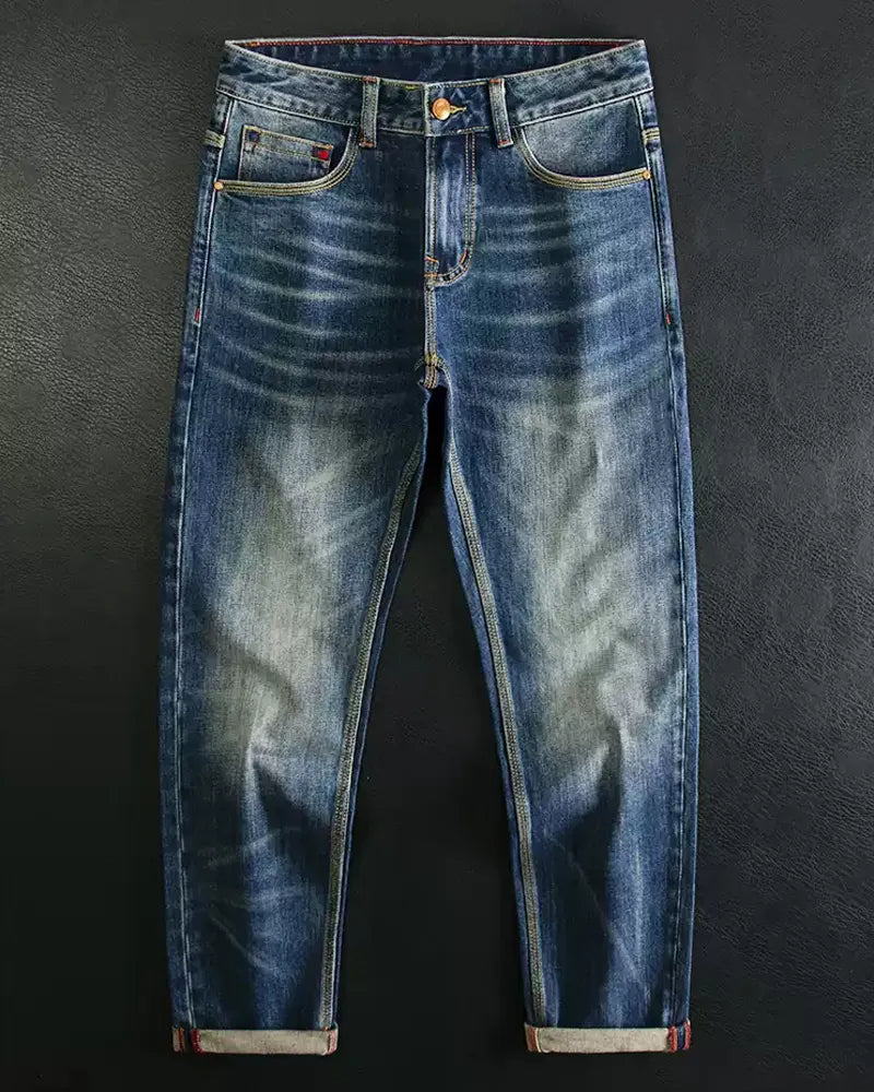 Vintage Deep©\Indigo Washed Denim Jeans