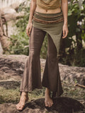 Wide Bottom Leggings with Slits Yoga Pants