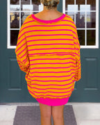Contrast Color Collide Waffle Top