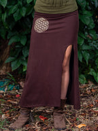 Fairy Slit Skirt, Elven Clothing, Forest Dweller Skirt, Pixie Skirt, Bohemian Clothing