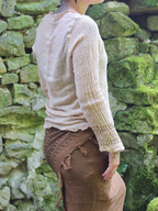 Cotton Block Print Top ? Tribal Long Sleeve Devi Top ? Summer Blouse Women ? Earthy Natural Clothing