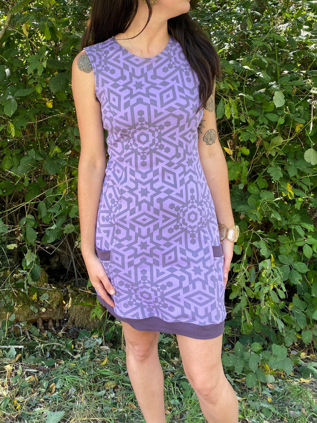 Sleeveless Side Panel Dress