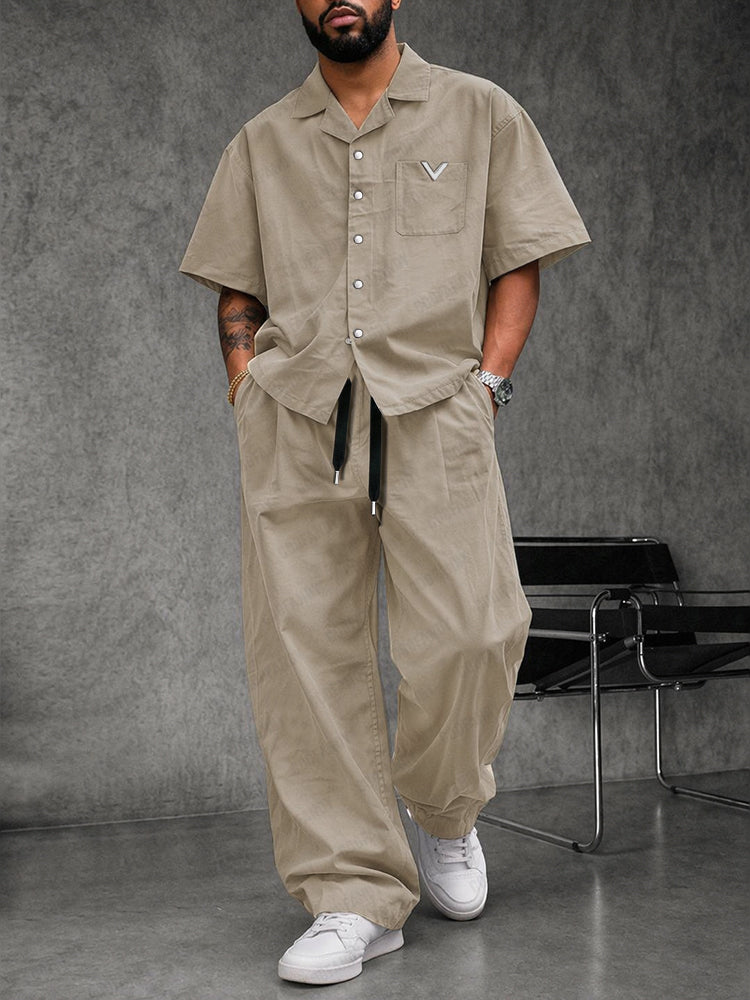 Effortless Stylish 100% Cotton Shirt Pants Set