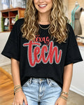 Texas Tech Embroidered T-shirt