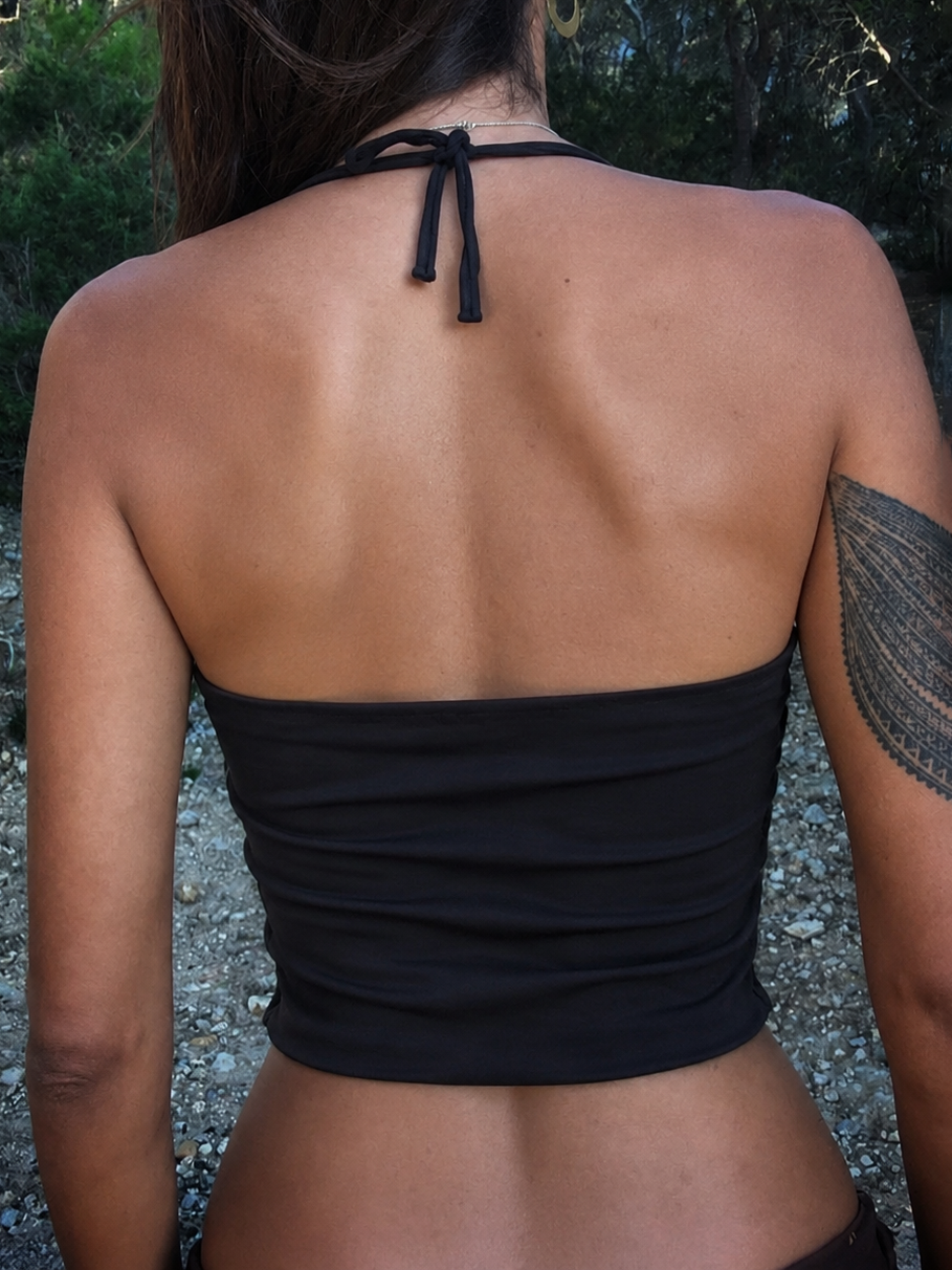 Halter U-Neck Slim-Fit Cami Top