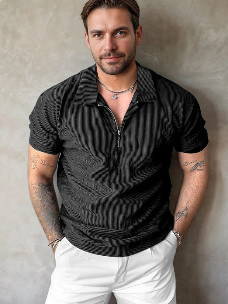 Beathable Corduroy Polo Shirt