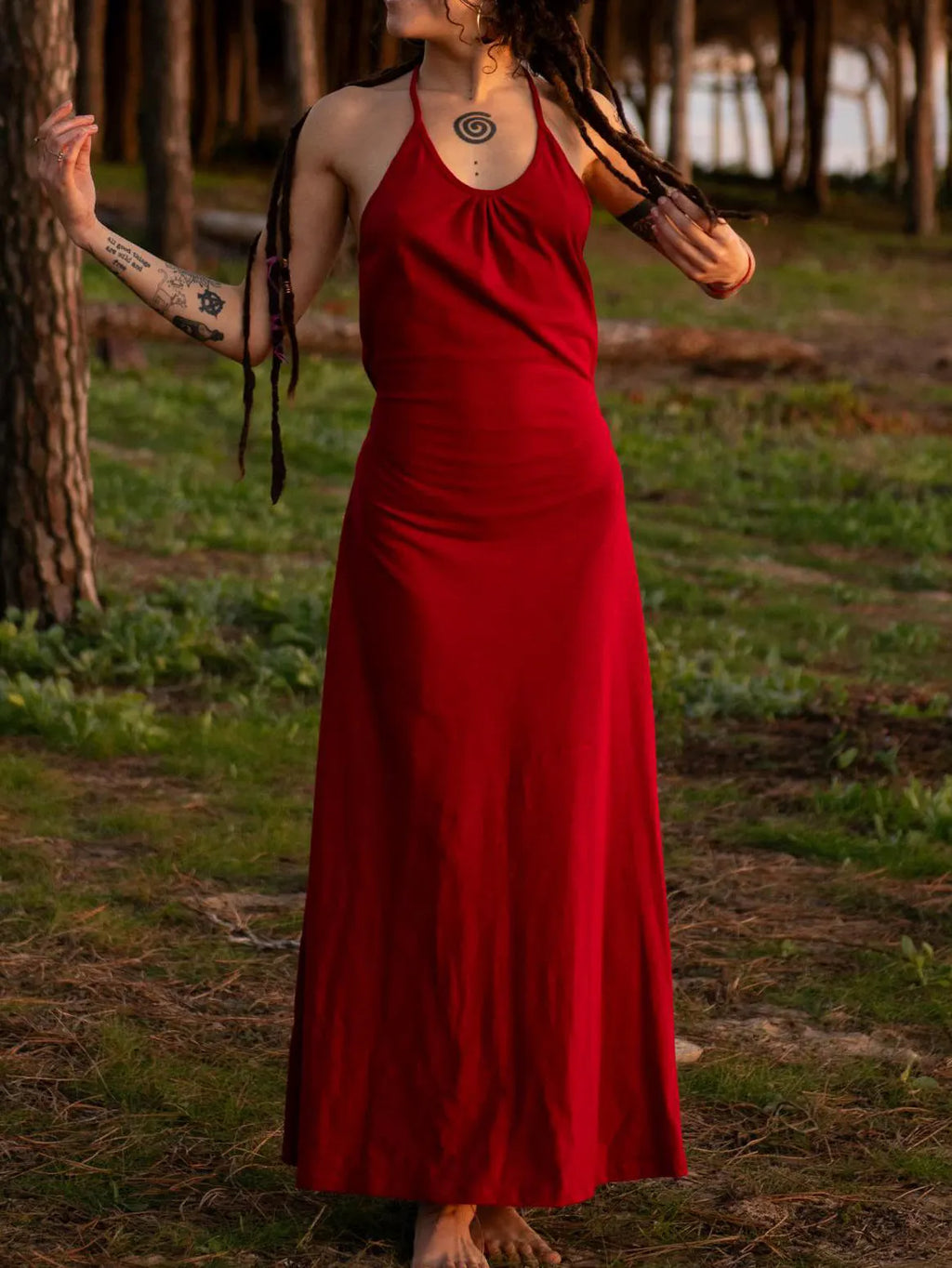 Boho Maxi Dress: Elven Fairycore Festival Clothing