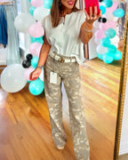 Stylish Camouflage Denim Pants