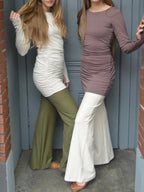 Dress with Thumb Holes - Fiesta Dress - Ruched Dress