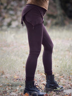 Hand Dyed Bamboo Leggings: Cotton Fleece Pixie Yoga Pants