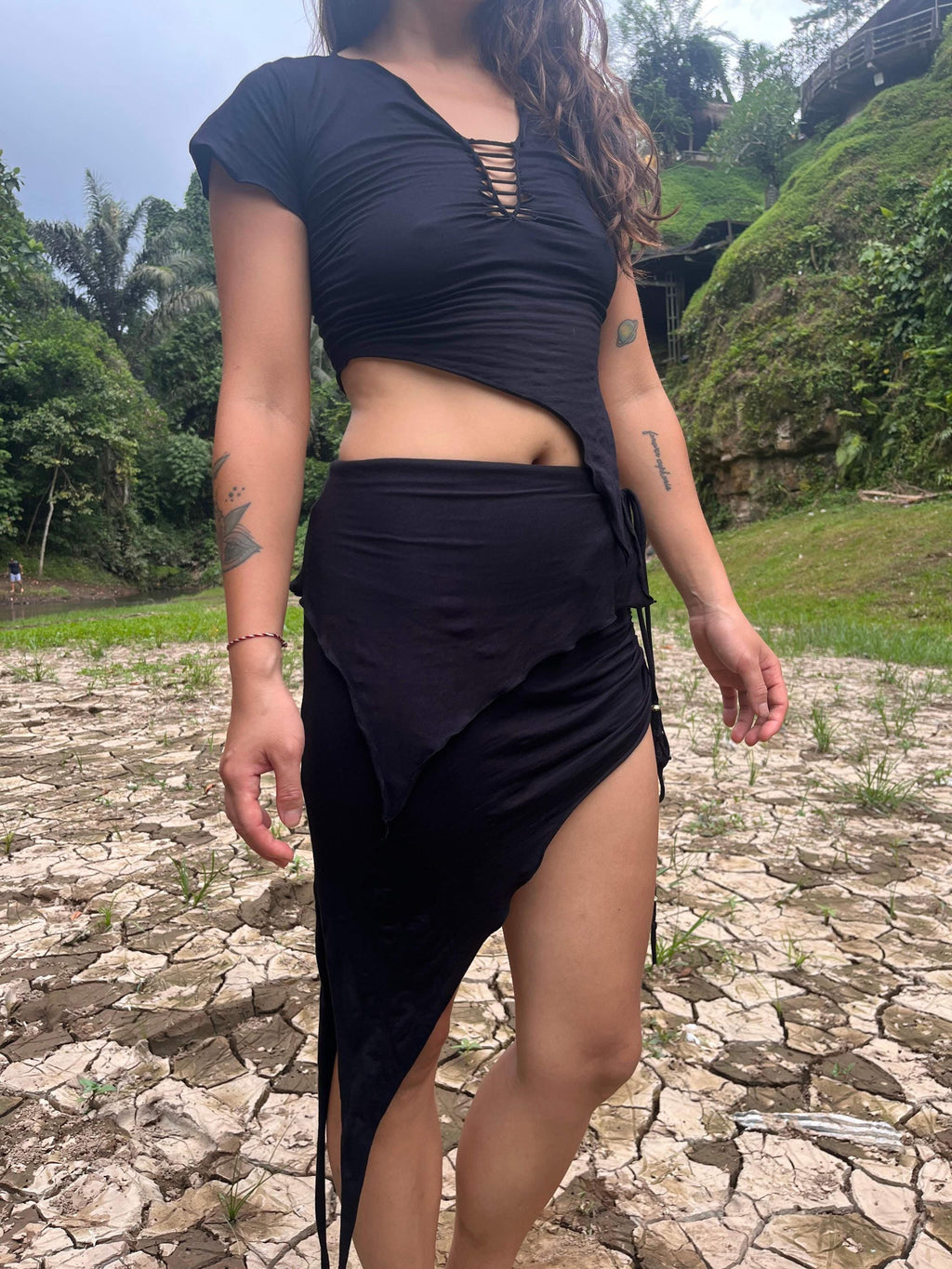 Pixie Top, Stretchy Bamboo Boho Festival Fairy Clothing