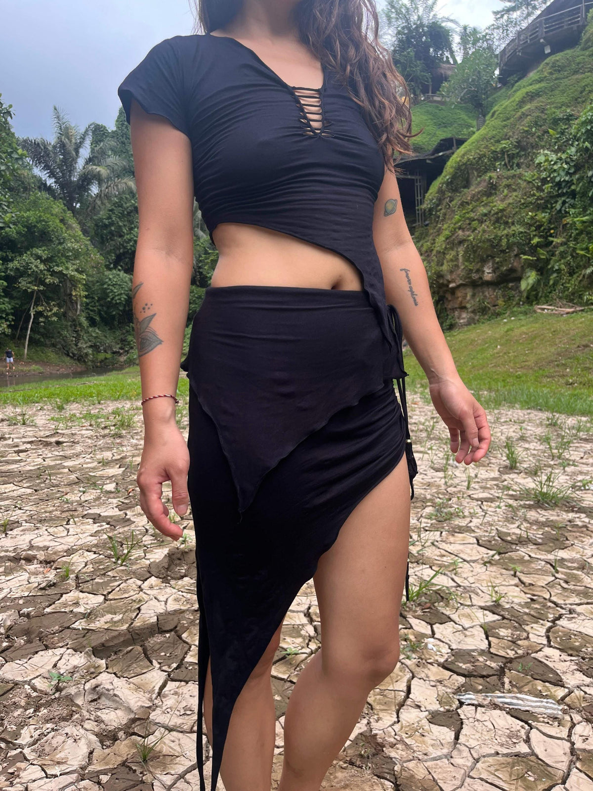 Pixie Top, Stretchy Bamboo Boho Festival Fairy Clothing