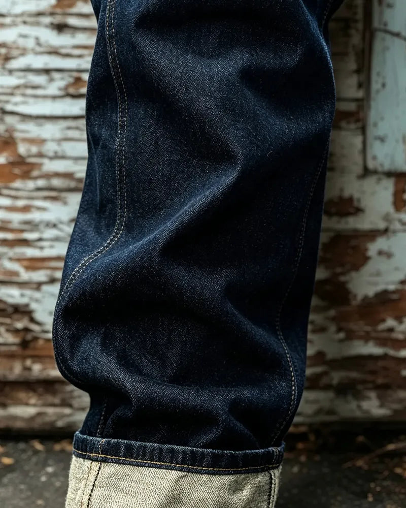 Vintage Dark Indigo Straight Leg Jeans