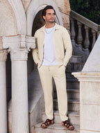 Athleisure Soft Waffle Jacket Set