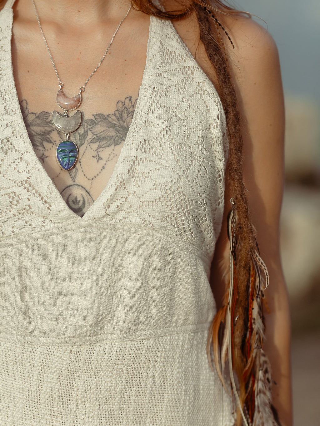 Bohemian Halter Tassel Asymmetric Top