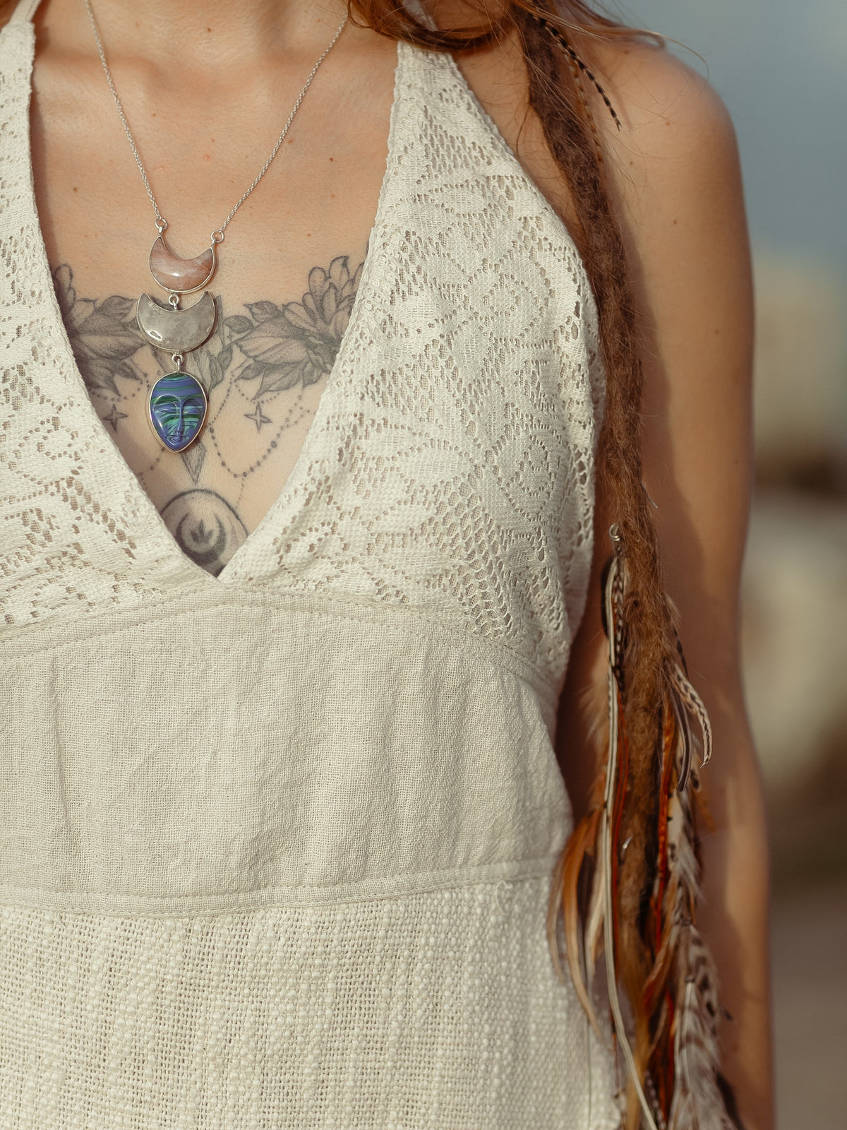 Bohemian Halter Tassel Asymmetric Top