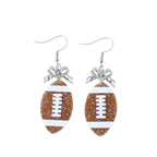 Football Bow Earrings