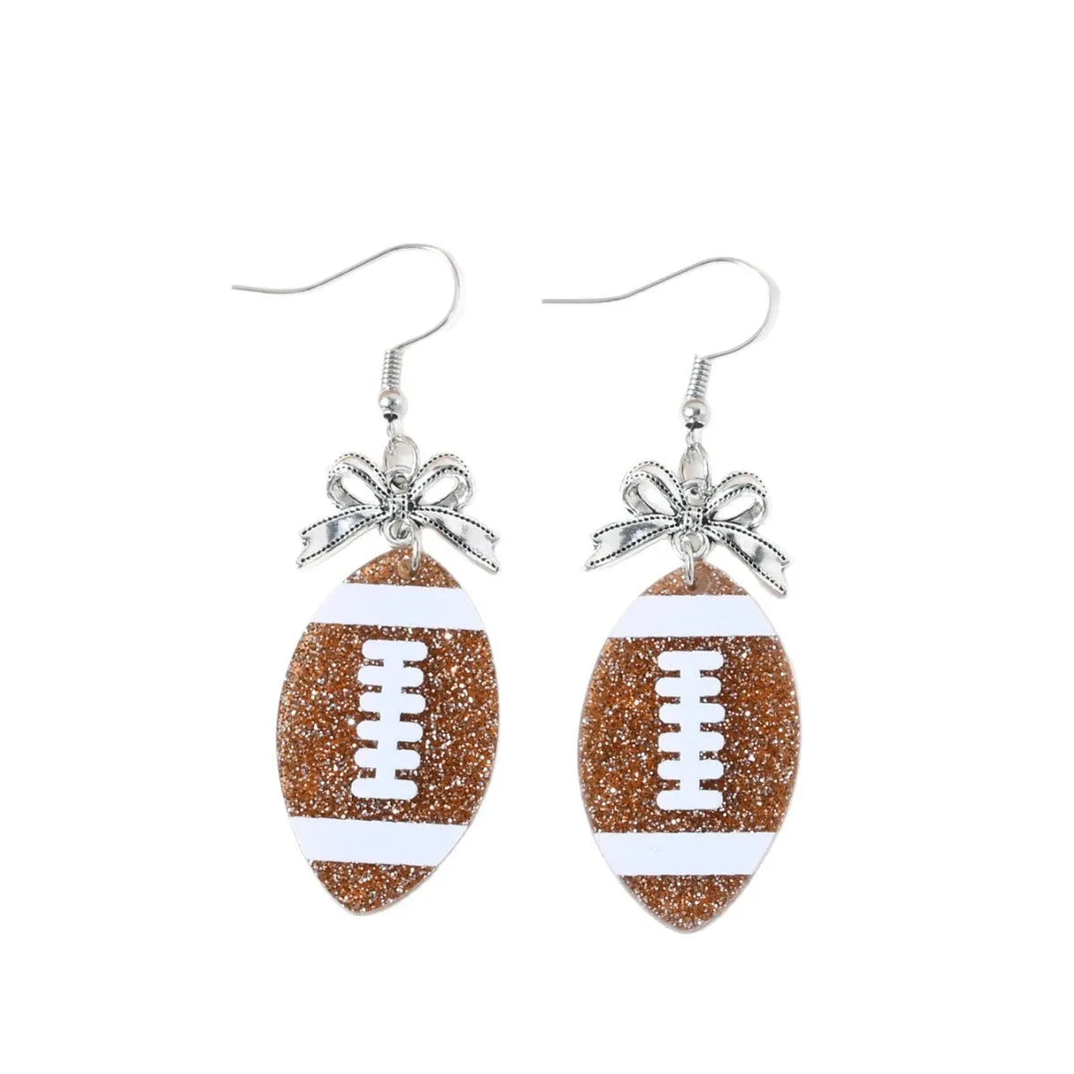 Football Bow Earrings